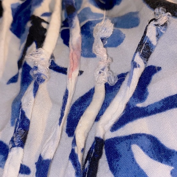 Japna Lounge 3 Piece Floral Blue & White Pajama Set - Picture 7 of 7